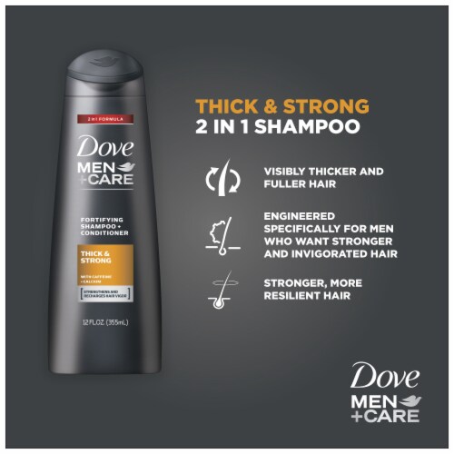 Dove Men + Care Thickening Fortifying Shampoo 4 Count Perspective: top