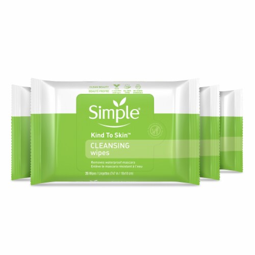 Simple Kind to Skin Cleansing Wipes Perspective: top