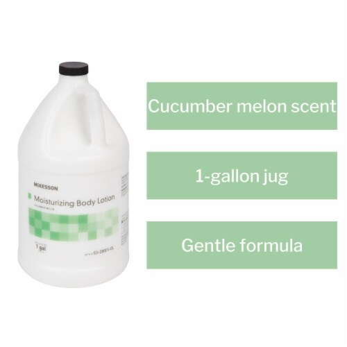 McKesson Cucumber Melon Scent Hand and Body Moisturizer Lotion 1 gal. Jug 53-28001-GL 1 Ct Perspective: top
