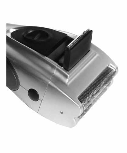 Cordless Double Head Foil Shaver Rechargeable W/ Trimmer Perspective: top