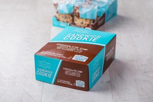 Our Specialty Individually Wrapped Chocolate Chip Sandwich Cookies, 12 Cookies Perspective: top
