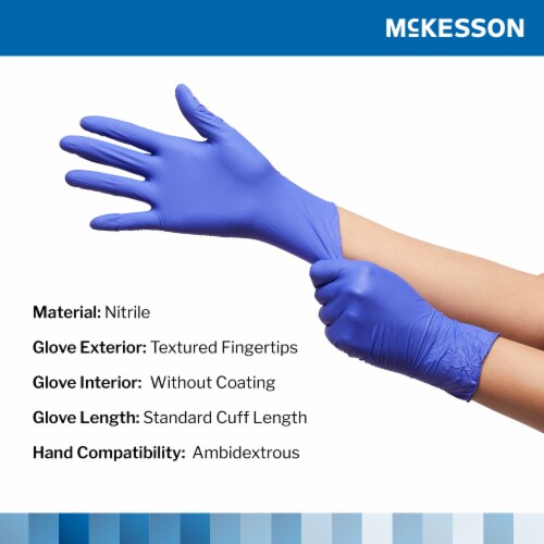 McKesson Confiderm Nitrile Exam Glove - 250 per Box Perspective: top