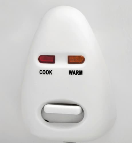 Continental 6-Cup (Cooked) Rice Cooker White Perspective: top