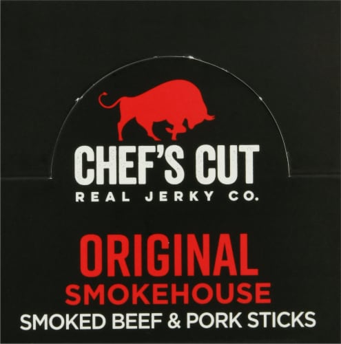 Chef's Cut Original Smokehouse Beef & Pork Snack Sticks Perspective: top