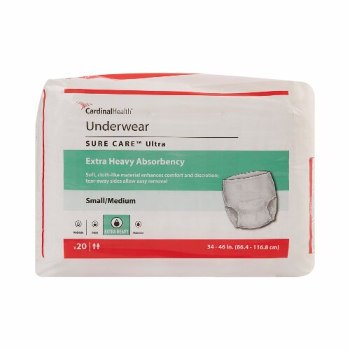 Covidien Disposable Underwear Medium, Extra Heavy, 80 Ct Perspective: top