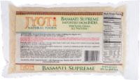Jyoti Basmati Supreme Rice Perspective: back