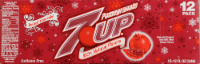 Pomegranate 7UP Soda Cans Perspective: back