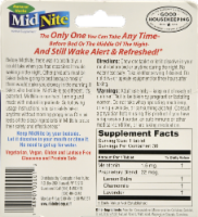 MidNite Sleep Aid Tablets Perspective: back