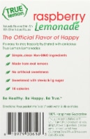 True Lemon Raspberry Lemonade Drink Mix Packets Perspective: back