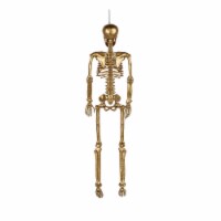 Holiday Home Posable 36" Gold Skeleton Halloween Decor