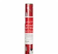 Holiday Home® 40 Inch Playful Penguins Gift Wrap Roll Perspective: Main