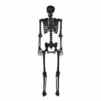 Holiday Home Pose N Stay 60" Black Skeleton Halloween Decor
