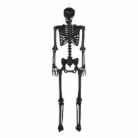 Holiday Home Pose N Stay 60" Black Skeleton Halloween Decor Perspective: Main