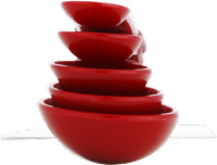 KitchenAid Measuring Spoon Set - Red Perspective: bottom