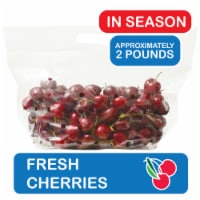 Fresh Red Cherries in bag Perspective: Main