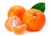 Seedless Mandarins with Stem & Leaf
