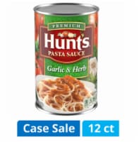 Hunt's Garlic & Herb Pasta Sauce Case Sale Perspective: Main