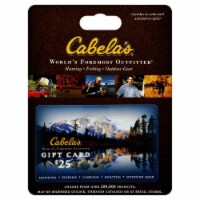Cabelas $25 Gift Card – Activate and add value after Pickup Perspective: Main
