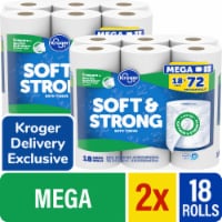 Kroger® Soft & Strong Toilet Paper Mega Roll x 2 Perspective: Main