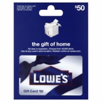 Lowe's $50 Gift Card – Activate and add value after Pickup Perspective: Main