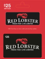 Red Lobster $25 Gift Card – Activate and add value after Pickup