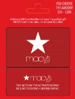 Macys $25-$200 Gift Card – Activate and add value after Pickup