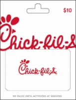 Chick-fil-A $10 Gift Card – Activate and add value after Pickup