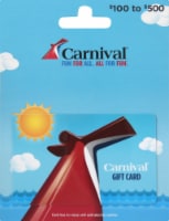 Carnival $100-$500 Gift Card – Activate and add value after Pickup
