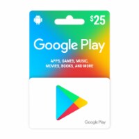 Google Play $25 Gift Card – Activate and add value after Pickup Perspective: Main