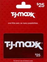 TJ Maxx $25 Gift Card – Activate and add value after Pickup Perspective: Main