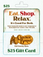 Cracker Barrel $25 Gift Card – Activate and add value after Pickup Perspective: Main