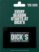Dick's Sporting Goods $25-$500 Gift Card – Activate and add value after Pickup