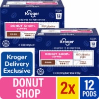 Kroger® Donut Shop Blend Medium Roast Coffee Pods x 2 Perspective: Main