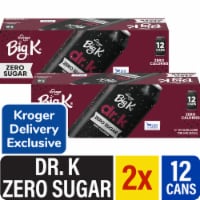 Big K® Dr K Zero Sugar Zero Calorie Soda Cans x 2 Perspective: Main