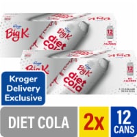 Diet Big K® Cola No Calorie Soda Cans x 2 Perspective: Main