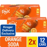 Big K® Orange Caffeine Free Soda Cans x 2 Perspective: Main