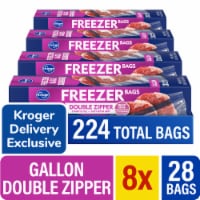 Kroger® Double Zipper Reclosable Gallon Freezer Bags x 8 Perspective: Main