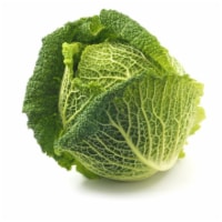 Green Savoy Cabbage Perspective: front