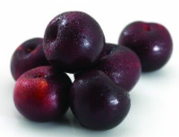 Organic Black Plums Perspective: front