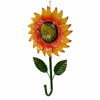 Home & Garden Sunflower Single Hook Metal Yard Decor 808765355201