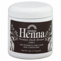 Rainbow Henna Persian Dark Brown 100% Botanical Hair Color & Conditioner