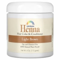 Rainbow Research Henna Hair Color and Conditioner Light Brown - 4 oz (113 g) Perspective: Main