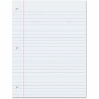 Pacon Filler Paper 8 x10-1/2  3/8  Rld 200 Shts White MMK09202
