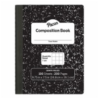 Pacon 2023383 9.75 x 7.5 in. 1 cm Composition Book with Grid Ruled & 100 Sheets