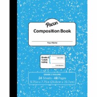 Pacon Composition Notebook 9.75  x 7.5  Manuscript Ruled 24 Sheets Blue Marble Each
