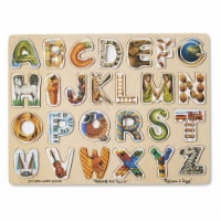 Melissa And Doug Wooden Alphabet Art Puzzle