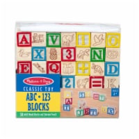 Melissa & Doug® Wooden ABC/123 Blocks
