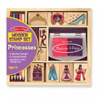 Melissa And Doug Princesses Wooden Stamp Set