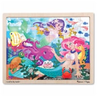 Melissa And Doug Mermaid Fantasea 48 Piece Wooden Jigsaw Puzzle Perspective: Main