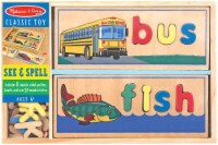 Melissa & Doug Colorful Wooden Letters See and Spell